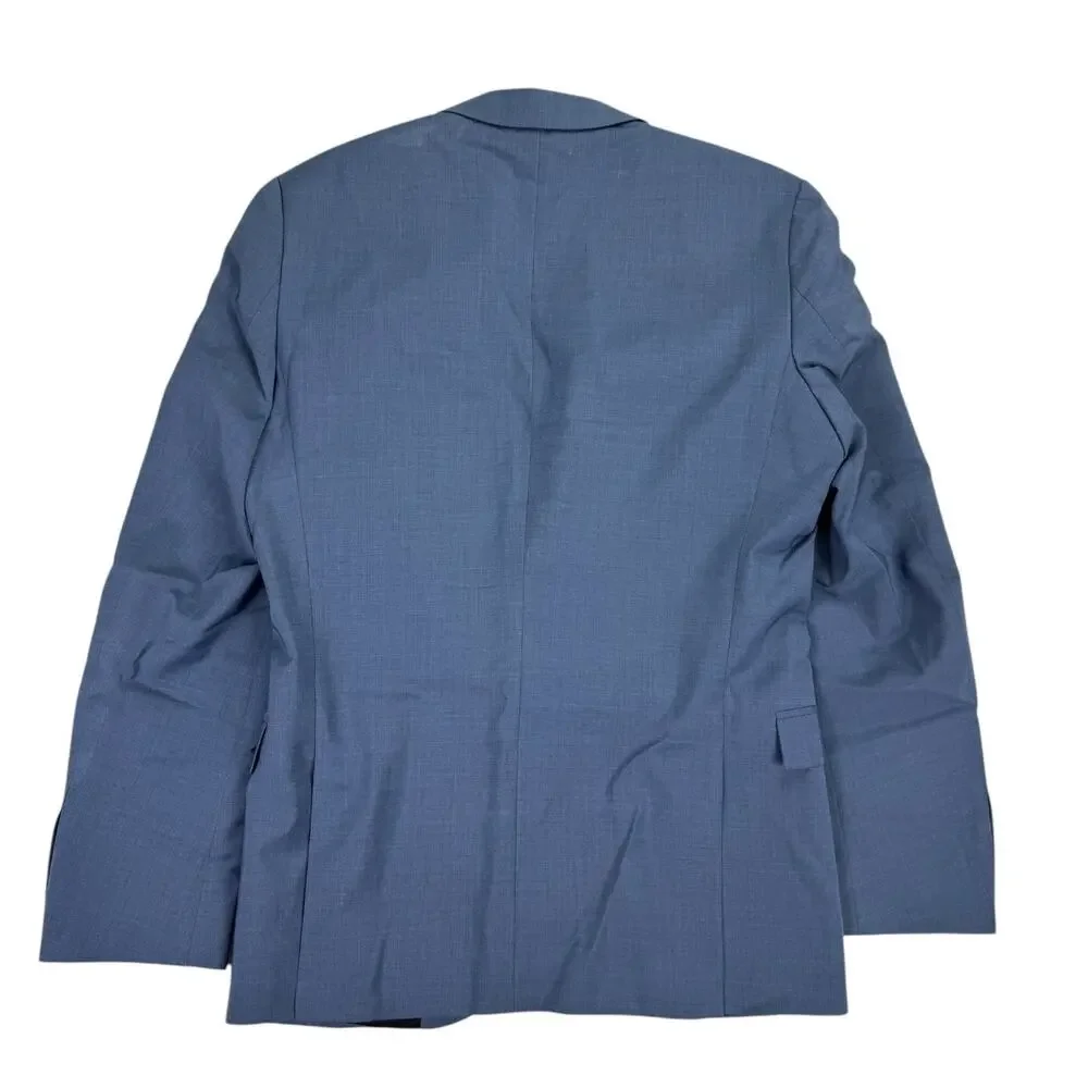 Hugo Boss Mens Arti Wool Extra Slim Fit Suit Jacket Blue 36R